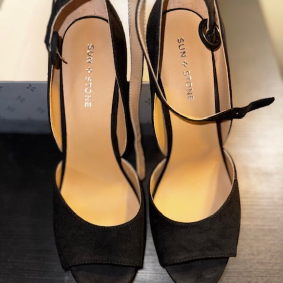 REETAF Black MC Size 11M Sun Stone Stilettos Womens Heels/PUMPS - Picture 4 of 6